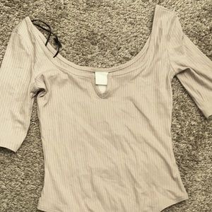 H&M XS Beige bodysuit